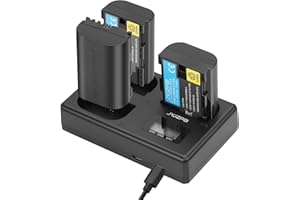 JYJZPB LP-E6 LP-E6N Battery 2300mAh and Triple-Slot LED Charger for Canon EOS R5 / R6 / R7 / 5D Mark II III IV / 6D Mark II /