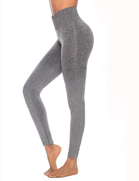 Amazon.com: Leggings para mujer, sin costuras, para yoga ...