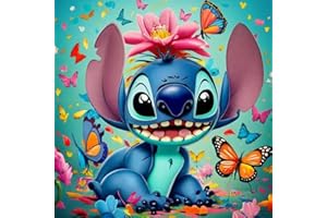 Ksxistiyt Diamond Art Painting Kits for Adults - Cartoon Full Drill Diamond Dots Paintings for Beginners, Round 5D Paint with Diamonds Pictures Gem Art Painting Kits DIY Crafts Kits 14x14inch