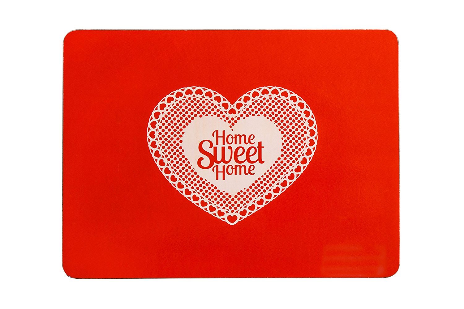 Premier Housewares Home Sweet Home Placemats - Set of 4, Red