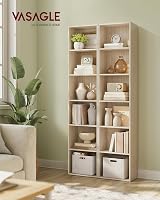 VASAGLE 6-Tier Bookcase Open Storage Shelving Unit 24 x 40 x 178.5 cm view 2