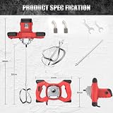 IMAYCC 2100W Paddle Mixer 6 Speed Concrete Plaster Paint Mortar Mixer Tool view 7