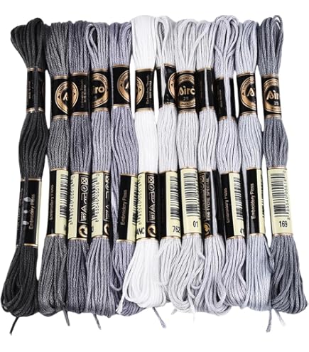 Amazon.com: DMC 6-Strand Embroidery Cotton Floss, Very Dark Pewter