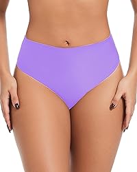 AFOLIRY Women's Sexy High Waisted High Cut Cheeky