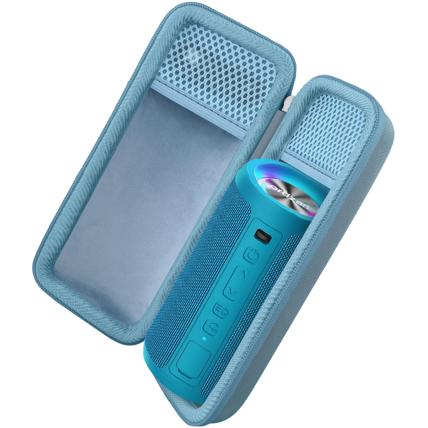 Khanka Case for Ortizan X10P/X10B/X8Pro Portable Bluetooth Speaker,Travel Carrying Storage Cover for Ortizan X10P/X10B/X8Pro Portable Bluetooth Speaker with Carry Handle,Case Only(Blue)