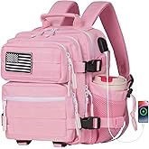 Boomistry 15L Mini Tactical Backpack Small Tactical Backpack for Women, Military Backpack for Gym, Hiking, Daily (Pink-15L)