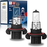 OKOENIEO 9008/H13 Halogen Car Headlight Bulbs, High and Low Beam, 3800K, 4000 Lumens,Automotive Headlight Bulbs,Low Beam Lights,High Beam, H13 Car Light Bulb, Pack of 2