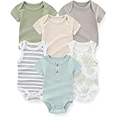 JELYLOVE Fashion Baby Boy Girl Bodysuits 6-Pack Casual Cotton Soft Infants Outfit New born Clothes