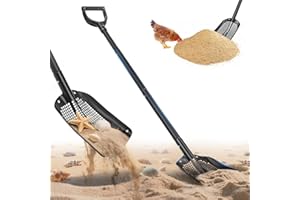 LIVOSA Heavy Duty Sifting Shovel with Holes - Multi-Function Beach Sand Sifter Shovel, Durable Aluminum Construction, Ideal f