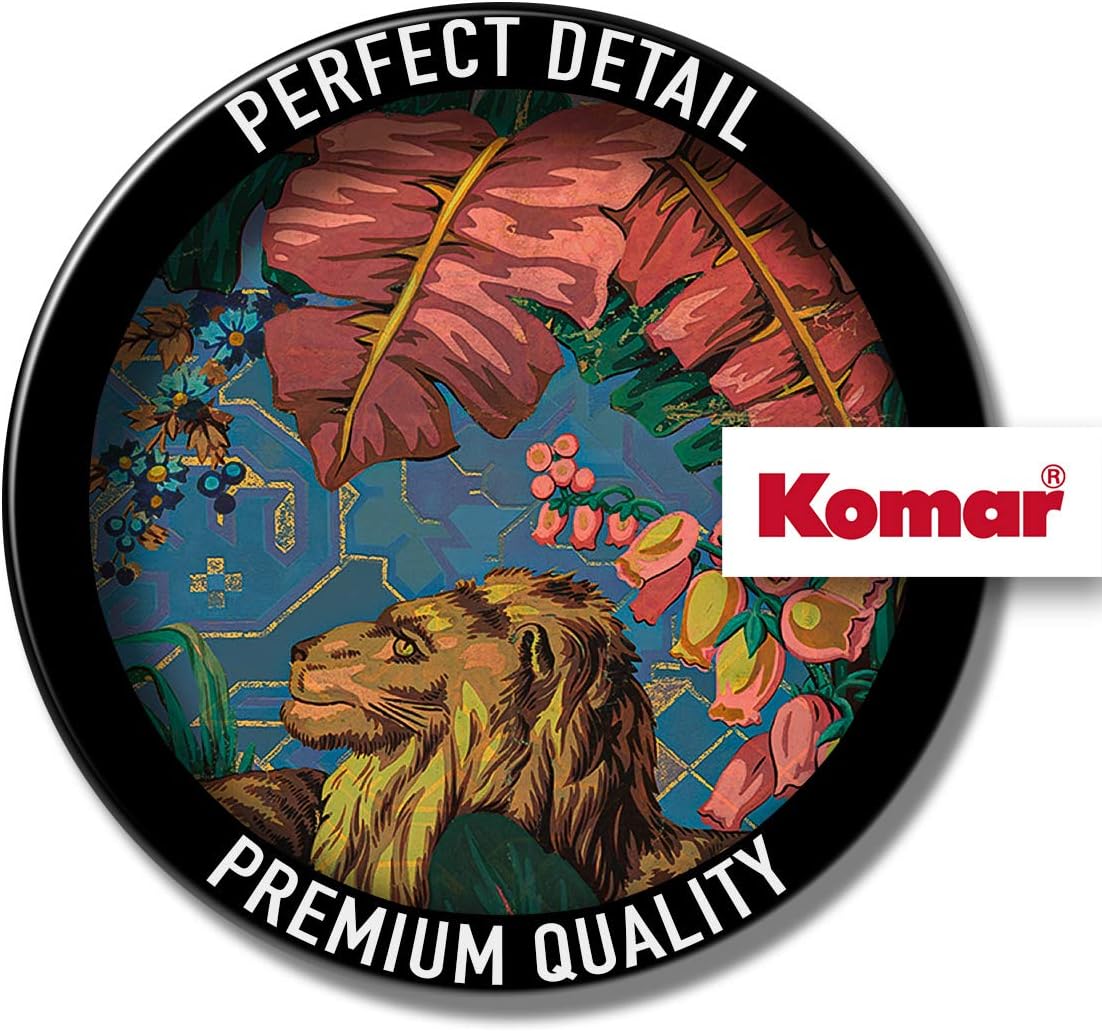 Komar HX4-030 Non-Woven Photo Wallpaper Orient Blue XXL Decoration Art Nouveau Bedroom Living Room Office Hallway Size 200 x 270 cm (Width x Height) Multi-Coloured - Image 5