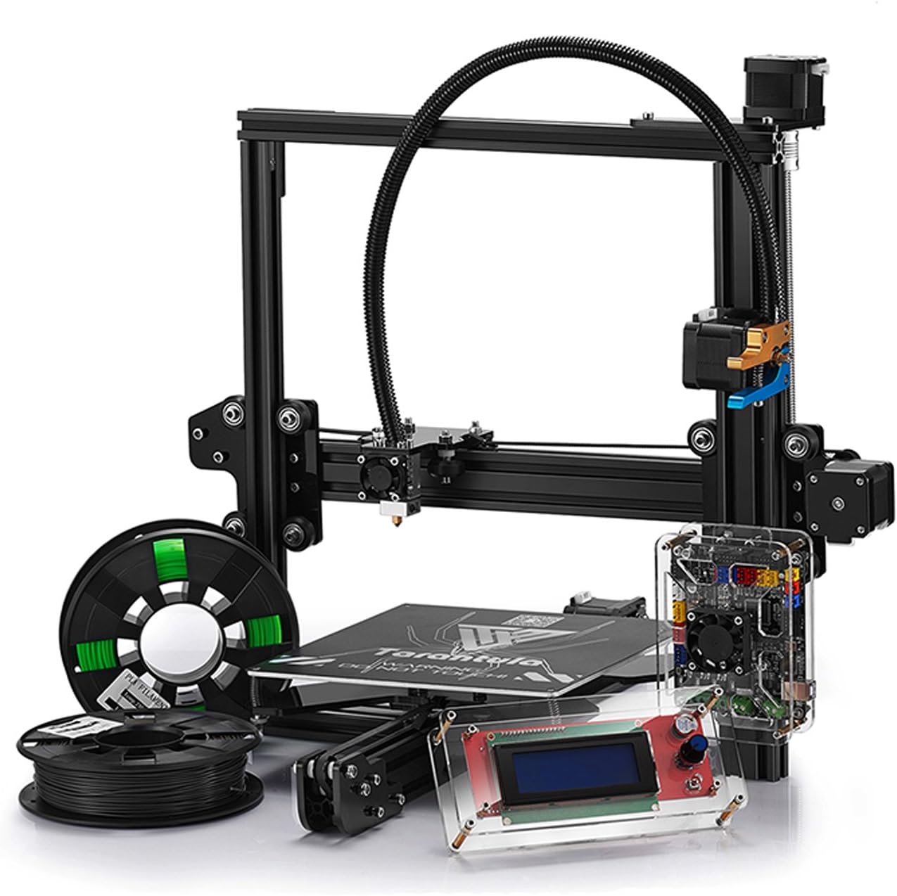 REES52 Tevo -Tarantula I3 Aluminium Extrusion 3D Printer Kit Printer 3D Printing 2 Rolls Filament 8GB SD Card LCD As Gift