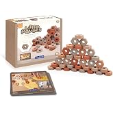 Guidecraft Little Pavers - 60 pc. Set: Block Builders Set for Construction and Stacking