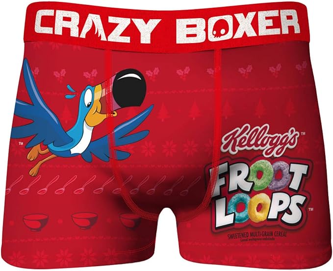 Crazy Boxers Fruit Loops Toucan Sam Holiday Underwear Boxer Briefs Amazon.co.uk Clothing