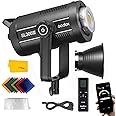 Godox SL300III SL300WIII LED Continuous Video Light+RC-A6 Remote,330W 5600K±200K Bowens Mount Daylight Balanced 99300Lux@1m,CRI 96+ TLCI 97+,8 FX Effects,Ultra Silent Photography Light,APP Control