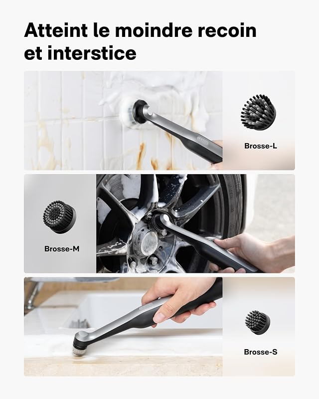 Wand™ Brosse Nettoyage Electrique Rechargeable IPX7 Étanche