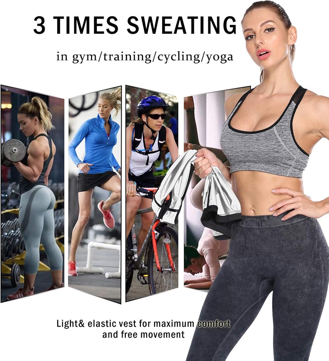 Slimbelle Femme Gilet De Sudation Sauna Shaper Gaine Amincissante Corset Minceur Debardeur Gainant Ventre Plat Ceinture Abdominale Pour Perdre Du Poids Fitness Fitness Et Musculation Accessoires