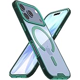 Smartish® iPhone 17 Pro MagSafe Clear Case - Gripmunk Magnetic Slim Case [Lightweight + Protective] Anti-Yellowing Thin Grip Clear Cover for Apple iPhone 17 Pro - Clearly Green