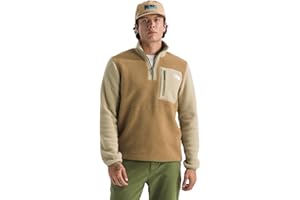 THE NORTH FACE Men's Yumiori Quarter Zip Jacket | Lightweight Fleece Coat with Embroidered Logo, Secure Zip Chest Pocket