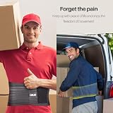 Cotill Lower Back Support Belt Lumbar Brace Dual Straps Breathable Mesh L/XL view 5