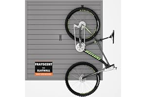 FRAYSCENT Slat Wall Paneling Garage Slat Wall Storage Systems, Slatwall Panels 4x4 ft Garage Tool Organizer Wall Mount, PVC Wall Panels Garage Wall Organizer Grey Slatwall Wall Panels for Interior Wall Decor