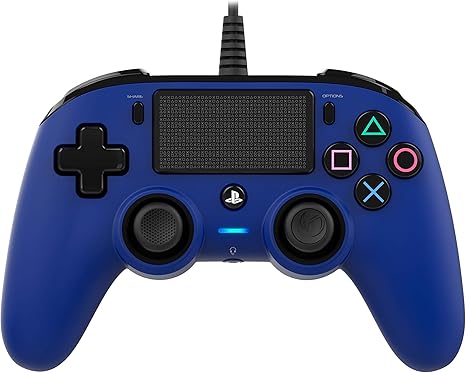 Nacon Wired Compact Controller Blue Ps4 Amazon Co Uk Computers Accessories