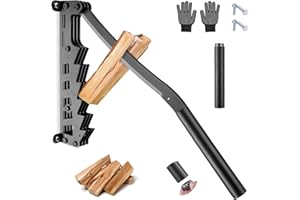 Naiveroo Wall Mounted Firewood Kindling Splitter - Unibody Structure Kindling Splitter for Wood, Manual Firewood Kindling Splitter for Soft Wood Indoor or Outdoor