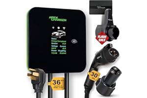 APEXCHARGER MACH 2:Fast Level 2 EV Charger 48 amp Garage-pro Wall-Mount. Electric Vehicle Charging Station 4 Nema 14-50 Outlet. J1772 car Connector. Key Accessories: 30ft Cable & Tesla NACS evse Portable Adapter