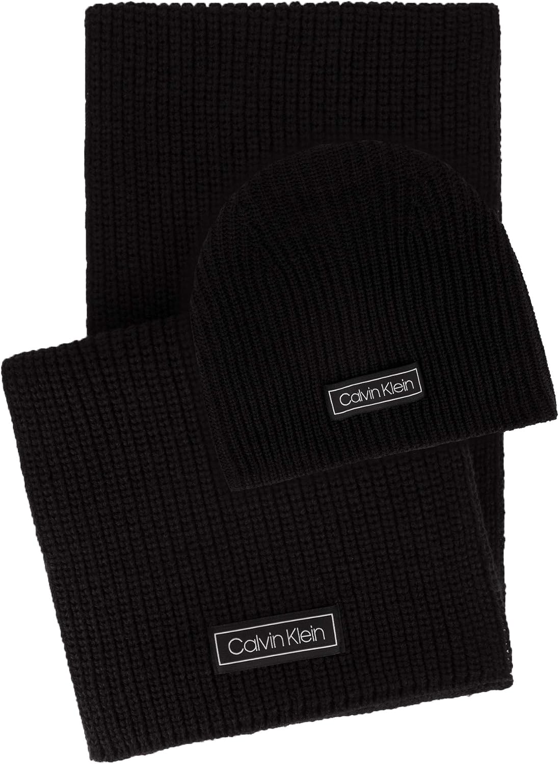 Calvin Klein Men's Hat and Scarf Set, black, One Size at Amazon Men’s