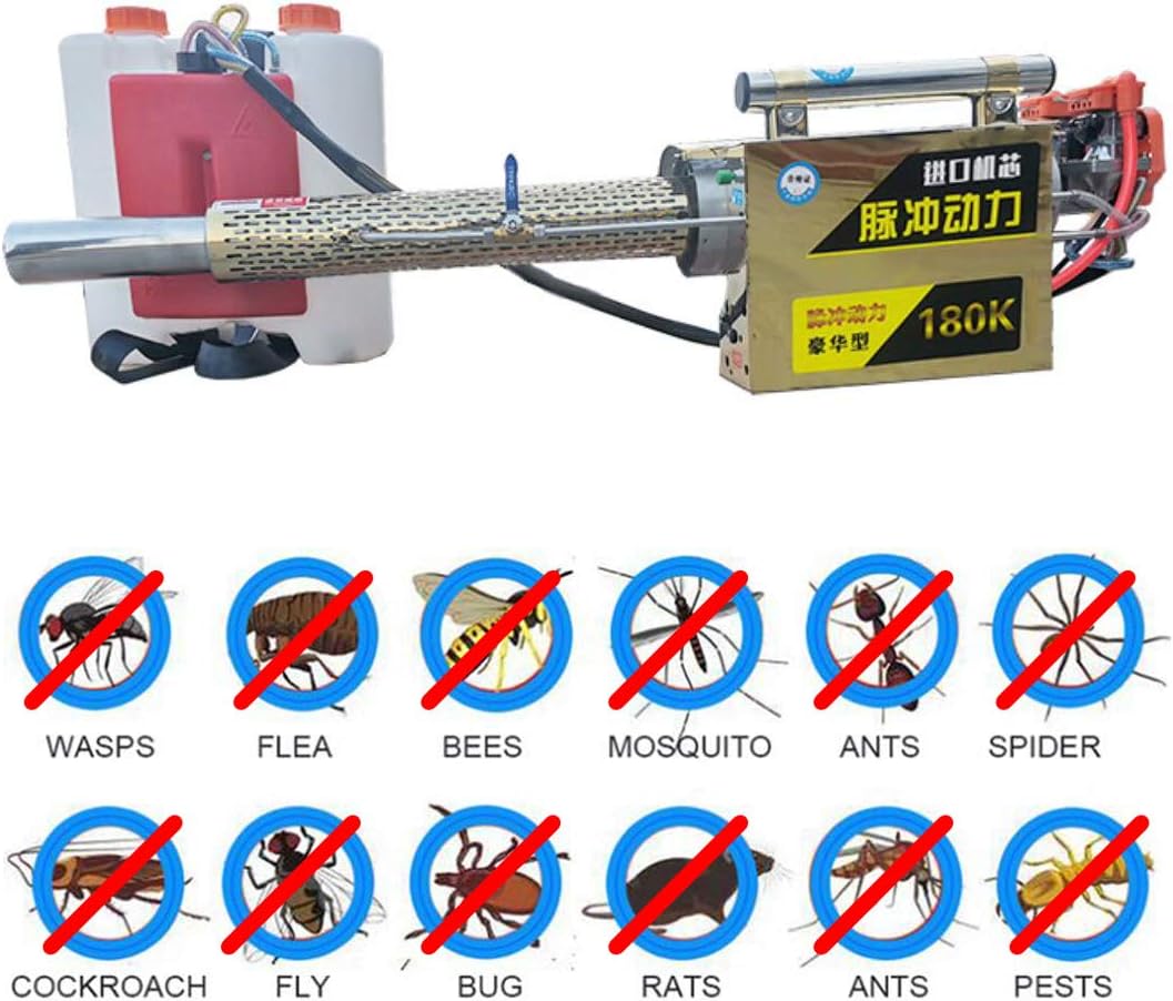 HAHALE 16L Portable Disinfection Thermal Fogger Machine ULV Fogger Machine Low Capacity Sprayer Spray Machine Virus Disinfection for Garden School Single-Tube