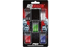 RED DRAGON Dart Shaft Collections 5 Sets Per Pack (15 Waves Total)