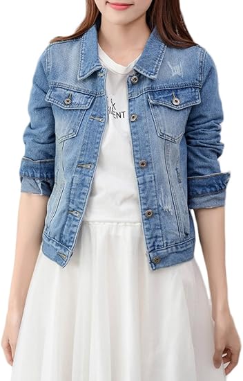 short waisted jean jacket