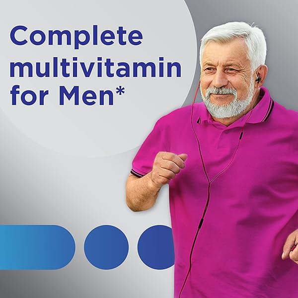 CENTRUM SILVER MEN’S 50+ MULTIVITAMIN WITH VITAMIN D3, B-VITAMINS, ZINC FOR MEMORY AND COGNITION – 200 TABLETS
