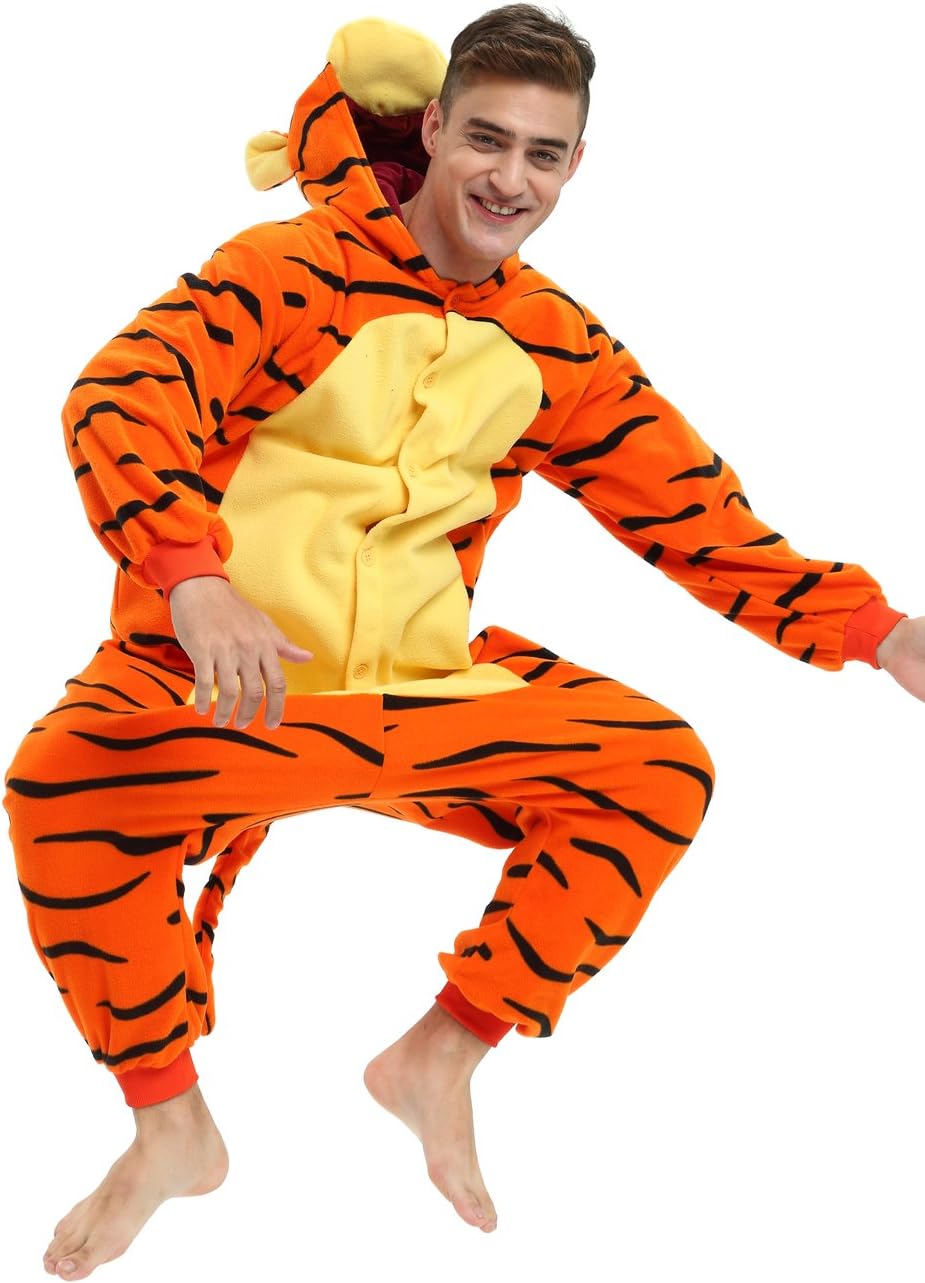 Es Unico Tigger Onesie for Adult Men Women. Tigger Costume
