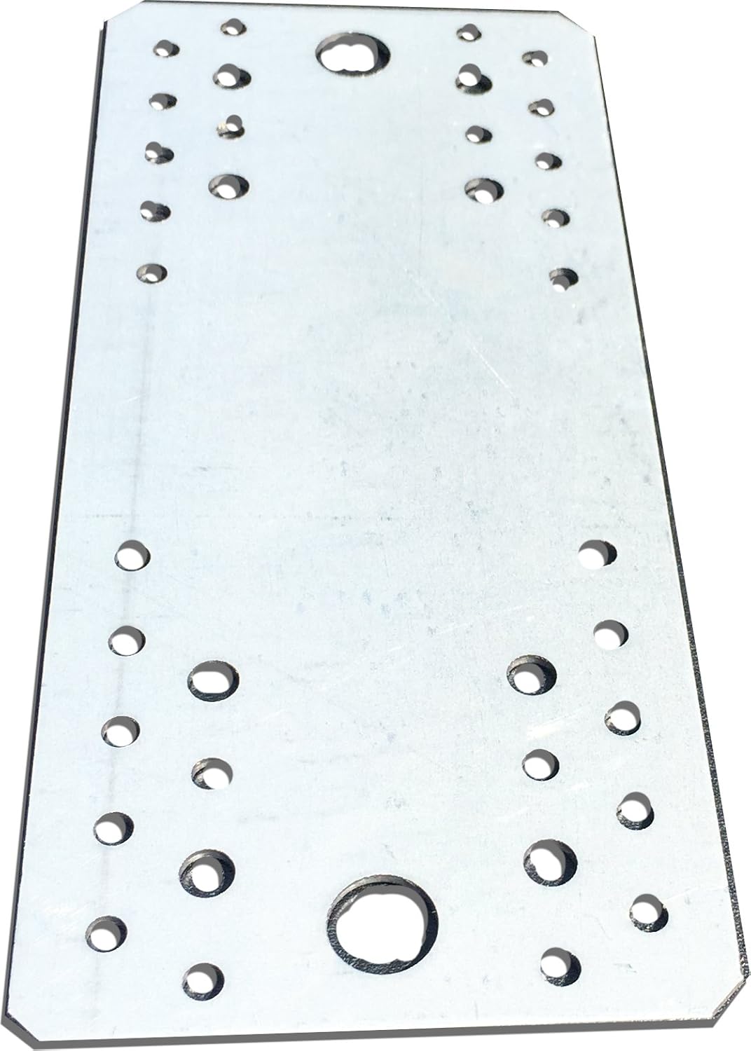 10 pcs. Flat Connecting Joining Plate, galvanised, 210 x 90 mm x 2mm