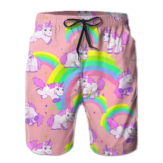 unicorn swim trunks