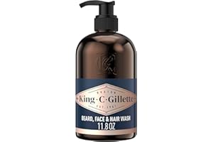 King C. Gillette Men’s Beard and Face Wash with Coconut Water, Argan Oil and Avocado Oil, 350 ml