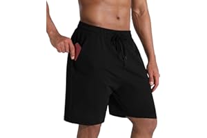 THE GYM PEOPLE Men's Lounge Shorts with Deep Pockets Loose-fit Jersey Shorts for Running,Workout,Training, Basketball