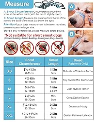 LUCKYPAW Dog Muzzle, Mesh Muzzle for Small Medium