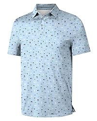 ISEEGZ Mens Golf Shirt Short Sleeve Funny Print