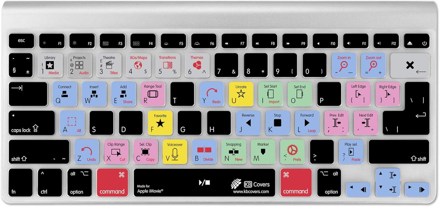 08 15 Kbcovers Keyboard Cover For Imovie Fits Macbook Pro 13 15 And 17 Inch Computer Accessories Peripherals Keyboards Mice Accessories