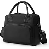 BEULPTN Cute Lunch Bag for Women, Corduroy Insulated Lunch Box for Work Lunch Tote Bag Women, Reusable Insulated Cooler Lunch Box for Travel