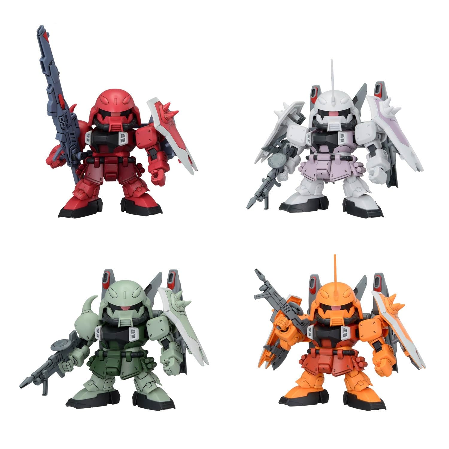 Bandai Hobby BB Senshi Gundam ZGMF ZAKU Series Set