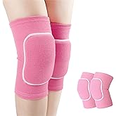 YYaaloa Knee Pads for Women, Soft Dance Knee Pads Wrestling Knee Pads Volleyball, Dancing, Football, Yoga, Basketball, and Skating Work Flexible Elastic Knee Support (Pink, Medium)