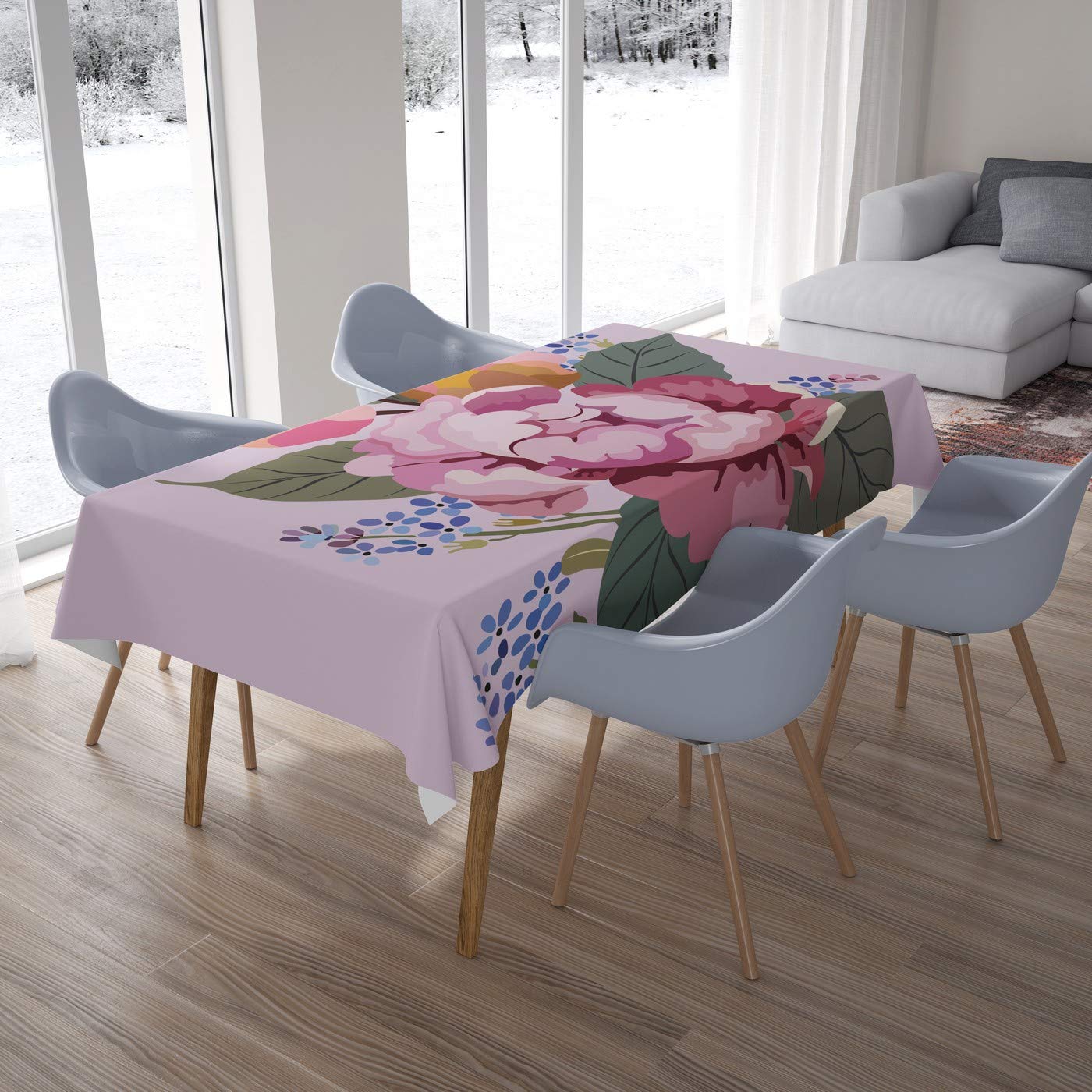 Bonamaison Kitchen Decoration, Tablecloth, 140cm x 200cm - Designed and Manufactured in Turkey