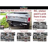 Bumper/Window Decals for RC Scale cralwer Accessory - 4 Styles to Choose from - for: Axial SCX10 II RC4WD Redcat Gen8 TRX4 Vanquish VS4-10 Stickers (Rap Hip hop R&B)