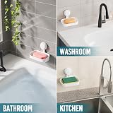 TAILI Suction Soap Dish 2 Pack Shower Holder Wall Mounted 3 KG view 8