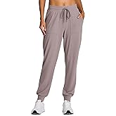RBX Active Women's Athletic Super Soft Lightweight Cuffed Tapered Jogger Sweatpants with Pockets
