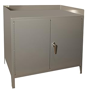 Durham 16 Gauge Welded Steel Heavy Duty Secure Mobile Bench Cabinet, 3000-95, 1 Shelf