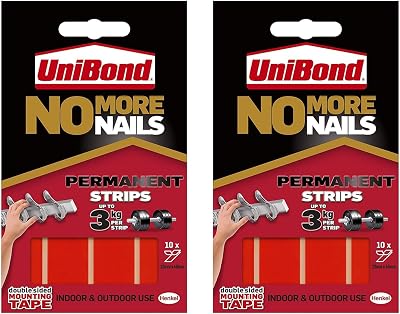 High Vibrant No More Nails Permanent Strips 2 Pack Waterproof Double Sided Tape