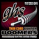 GHS Strings TC-GBM Thin Core Boomers, Nickel-Plated Electric Guitar Strings, Medium (11-50)